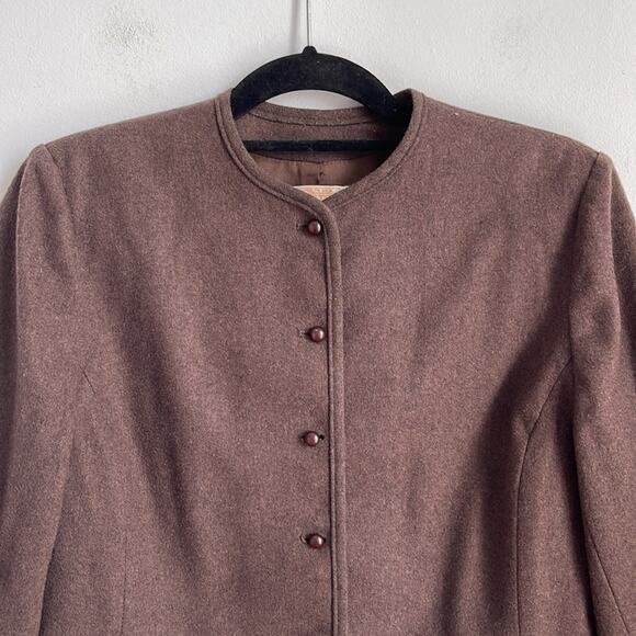Vintage Pendleton 100% virgin wool crewneck bolero blazer - Picture 2 of 7